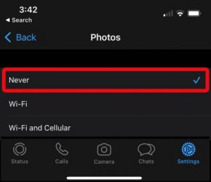 Stop WhatsApp From Saving Media Files Automatically iPhone