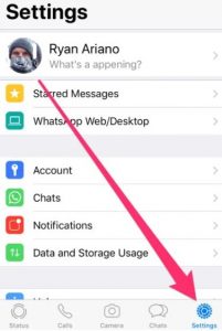 whatsapp setting